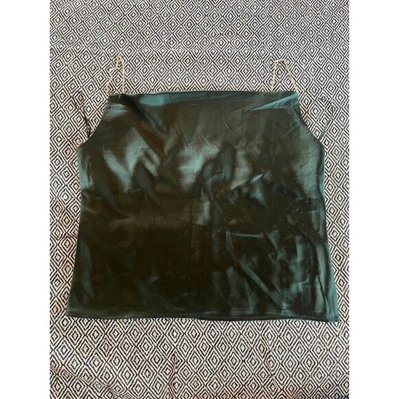 House of Harlow Tops - NEW! NWT HOUSE OF HARLOW Silky Cami Top Rhinestone Straps Emerald Green Size S